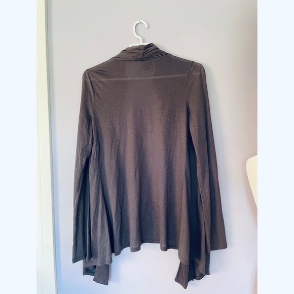 Anthropologie Deletta Purple Longsleeve Cardigan With Bowtie knot Design - Picture 5 of 6